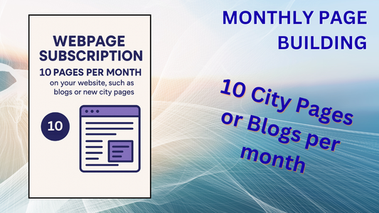 Blogging & City Page Subscription 10 Pages