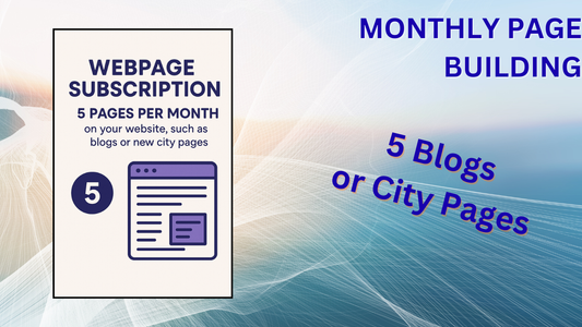 Blogging & City Page Subscription 5 Pages